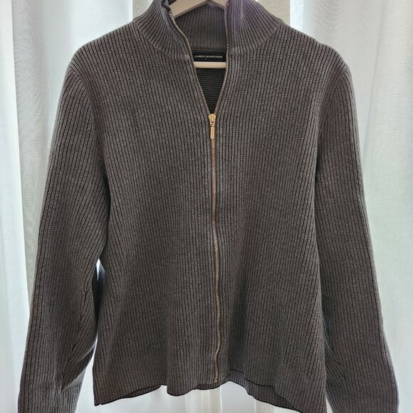 Ribbed zip up sweater vintage - Picture 3 of 3